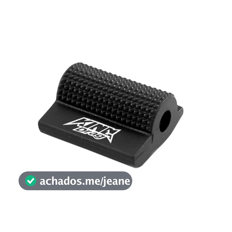 Protetor de Pedal de Marcha Moto Universal Preto - Protege o Calçado