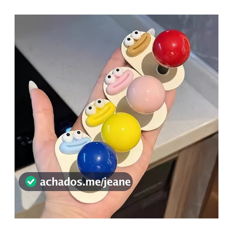 Kit de 4 Gancho Banheiro Parede Dos Dopamina Desenhos Animados INS Criativo Multifuncional Toalha Bandana Adesivo Carpei