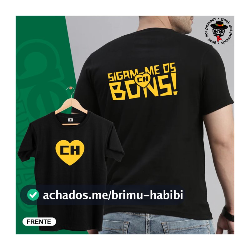 Camiseta Chapolin Colorado Sigam-me os Bons Frente e Costas