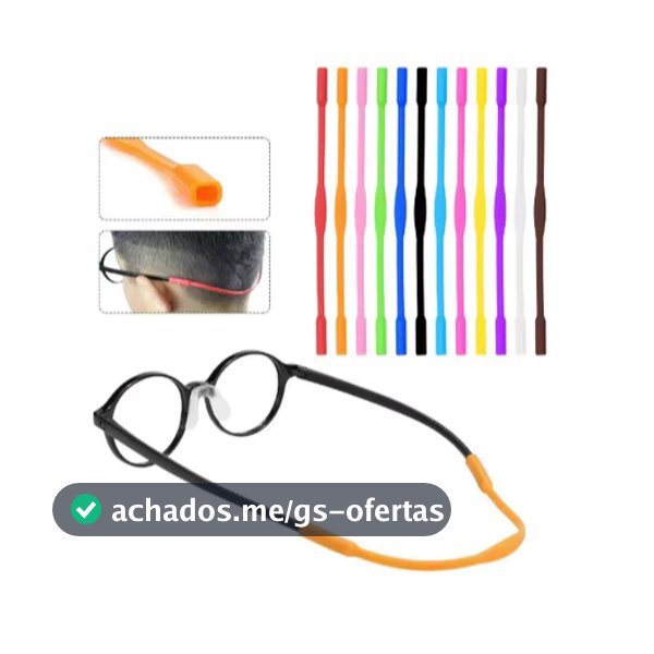 Cordão de Silicone para Óculos Infantil  – Suporte Confortável / Seguro / Colorido / Estiloso