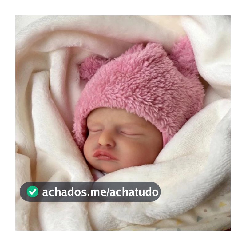 Bebê Reborn Boneca Realista Rosali Siliconada Olhos Fechados Pode Dar Banho Promoção