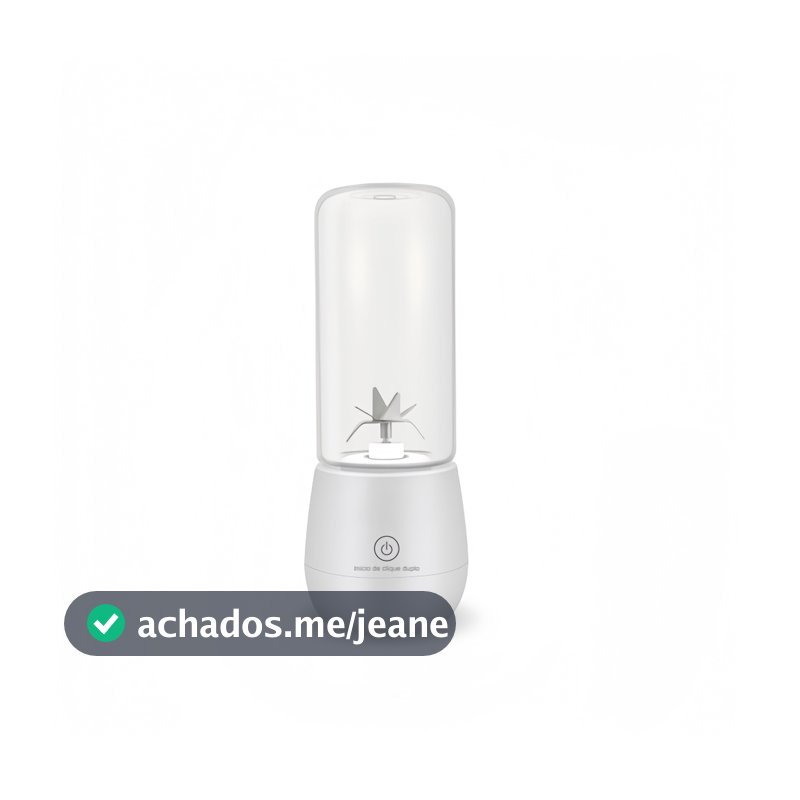 Mini Liquidificador Portátil 6 Lâminas Suco Gelo 450ml COM USB E Jarra De Vidro