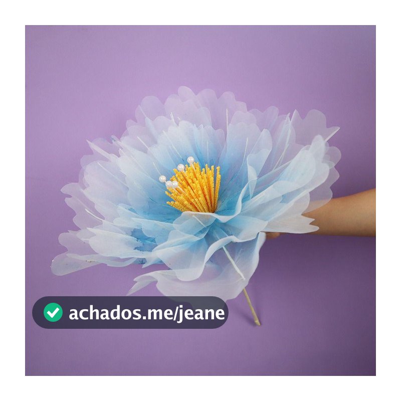Cabeça de Flor Grande  , Peônia Artificial Realista 50cm para Decoração de Festa e Exposição no Chão