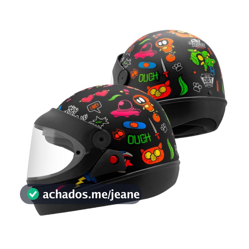 Capacete Fechado Masculino Feminino Pro Tork Sport Moto Universe Lançamento