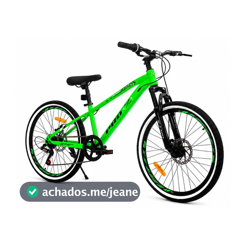 Bicicleta ProX Aro 24 Xfun com Suspensão Freio a Disco e Descanso Lateral Passeio MTB