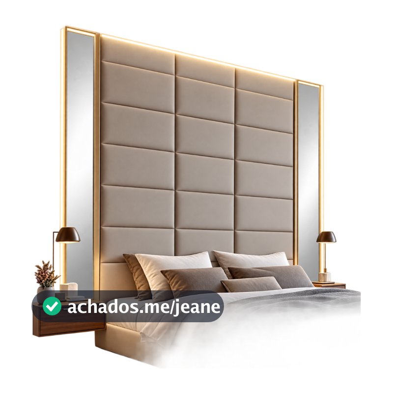Kit com 30 Cabeceiras 60X20 Modulada Autocolante Para Cama Box Envio imediato
