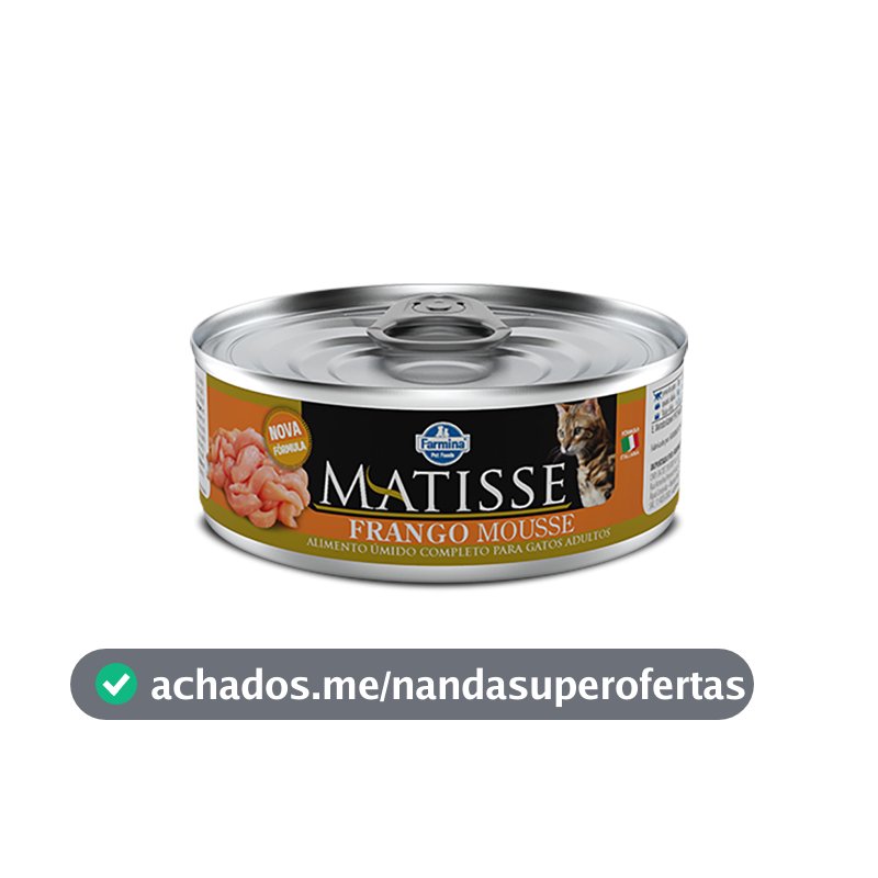 Ração Umida Matisse Mousse Frango para Gatos Adultos 85Gr