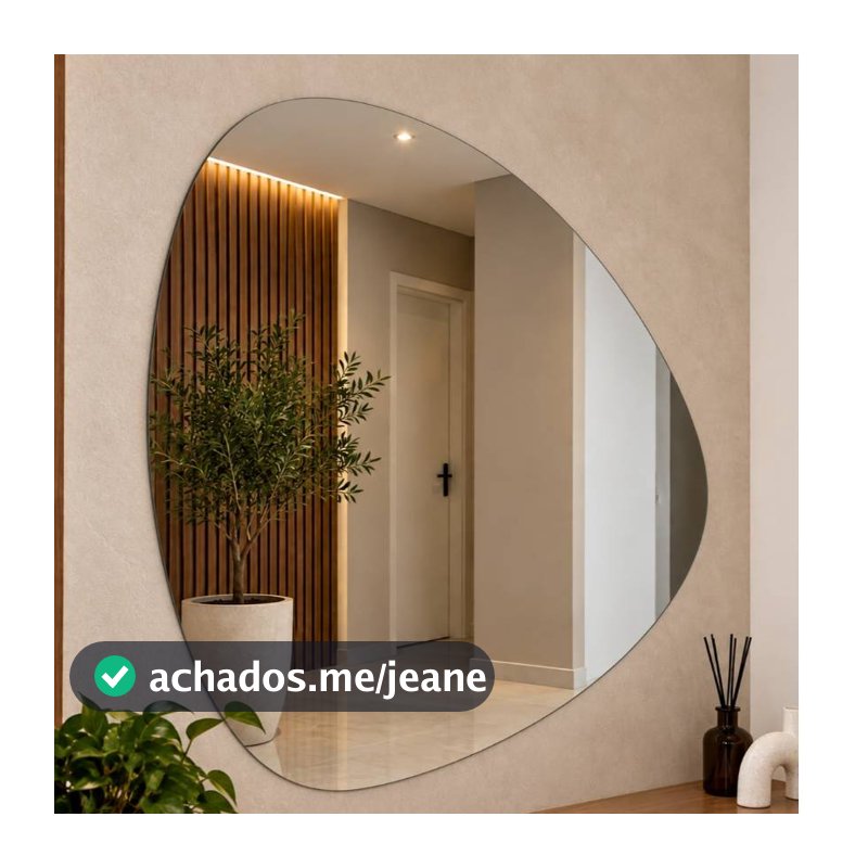 Espelho Organico Abstrato Tendencia em Decoração Elegante Chique Luxo Menor Preço