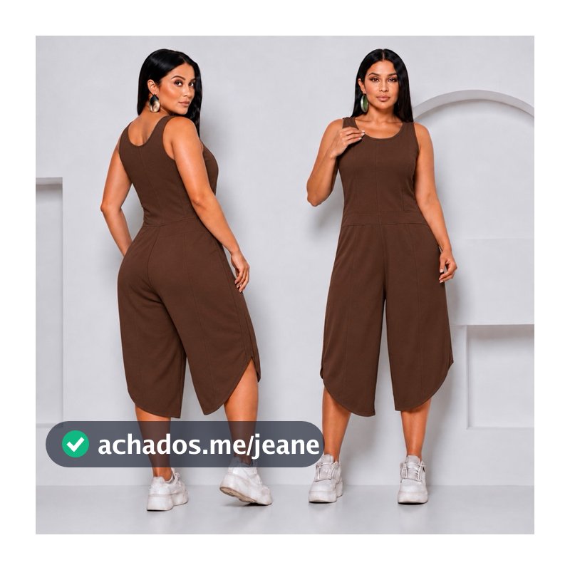 Macacão  Envio Rápido mais vendidos Midi casual larguinho e Pantacourt alça Grossa Feminino casual  festa Pantalona