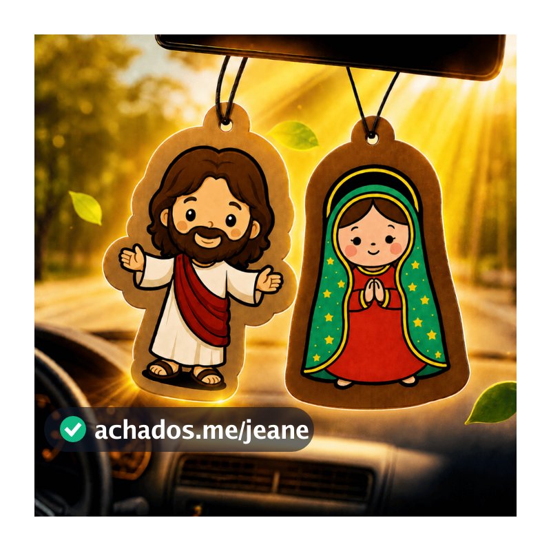 10 ou 4 Unidades Cheirinhos Aromatizante para Carro e Ambiente Jesus & Maria Abençoe seu ambiente - Felsen Car