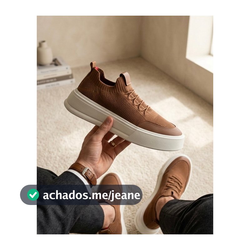 Tênis Slip On Knit Leve para o Dia a Dia masculino Casual Confortável Palmilhas P.U GEL Estiloso