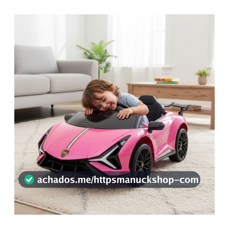 Carro Elétrico Sport Infantil Bateria com Música Luz e Controle Remoto Brinq Kids