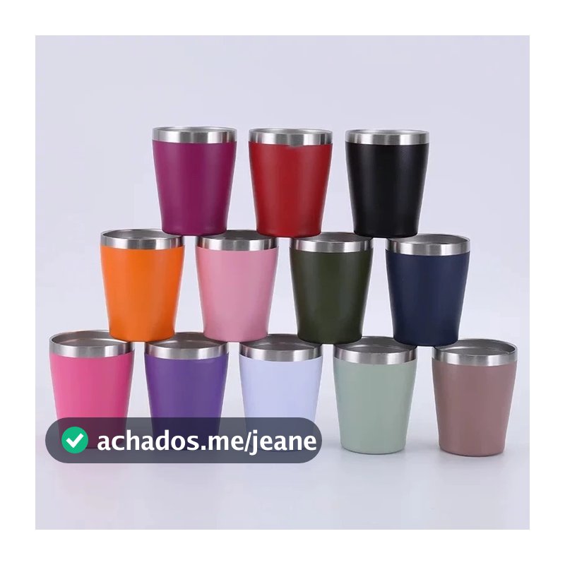 Copo térmico de aço inoxidável 260ml, copo de cerveja doméstico, copo de leite, copo de carro
