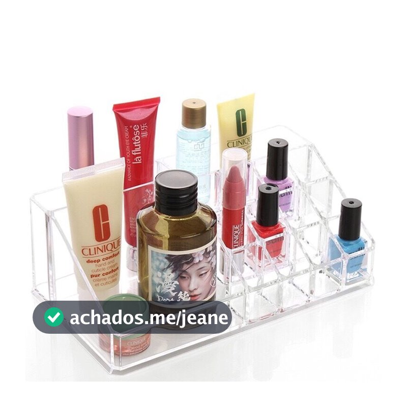 Organizador Lorben Para Maquiagem Batom Pincéis em Acrílico