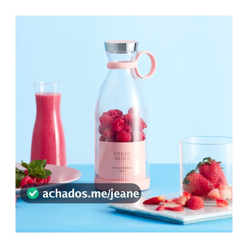 Liquidificador Portátil Mini Original Fresh Juice Elétrico Copo Liquidificador Portatil Recarregável USB Sem Fio Base