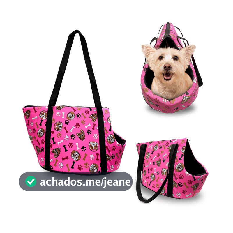 Bolsa Pet Transporte Passeio Para Cães e Gatos