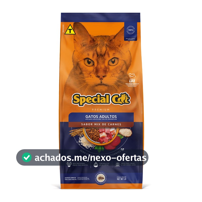 Ração Special Cat Premium Gatos Adultos sabor Mix de Carnes 10.1Kg