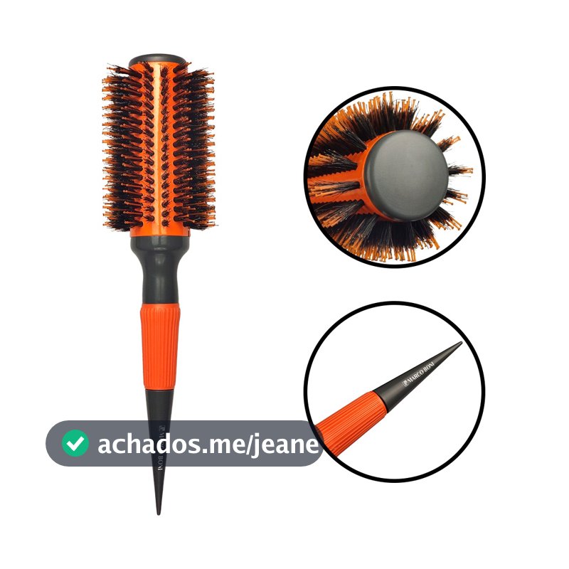 Escova Marco Boni Profissional Thermal Ceramic Cerdas Javali Nylon 65mm