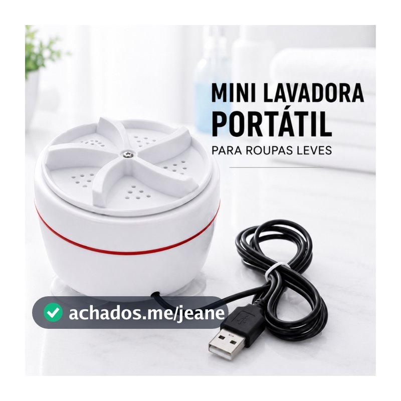 Mini Máquina de Lavar Roupas Portátil Panos Toalhas Balde Ultrassônica Lavanderia USB Lava Louças