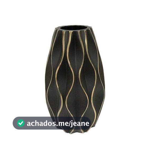 Vaso De Vidro Preto para Casa Moderno 13X23 Cm Decorativo Sala de Estar