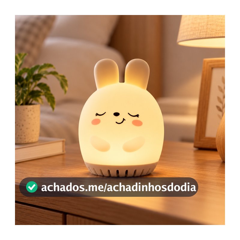 Máquina de Ruído Branco para Crianças, 20 Sons Relaxantes com Luz Noturna e Timer – Acalma e Melhora o Sono do Bebê