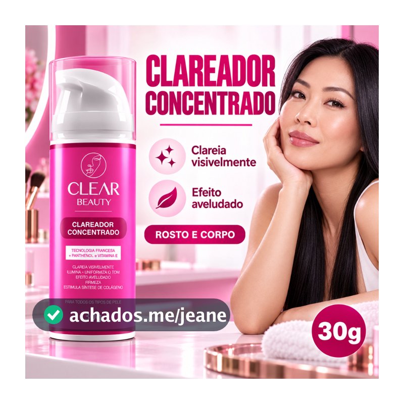 Clareador Intimo Clareador de Manchas na Pele Virilha e Axila e Partes Intimas - Clear Beauty