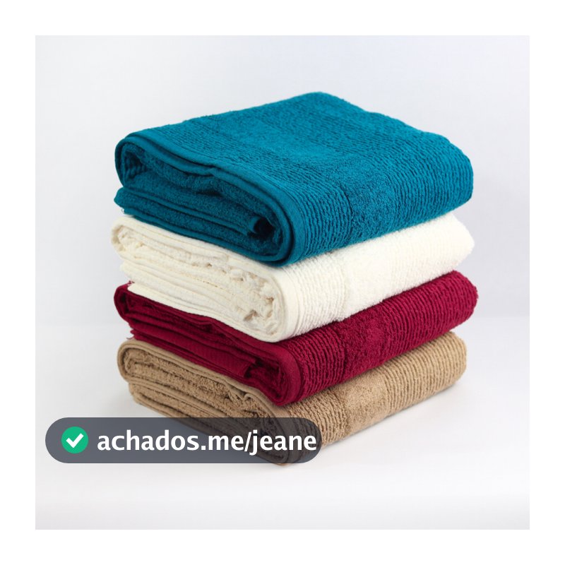 Kit/Jogo 4 Toalhas De Banho Premium Tamanho Gigante 100% Algodão Gramatura 500g Alta Absorção 72cm x 150cm