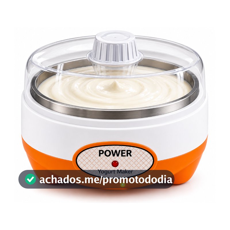 Máquina Fazer Iogurte Natural Grego Iogurteira Elétrica 1l