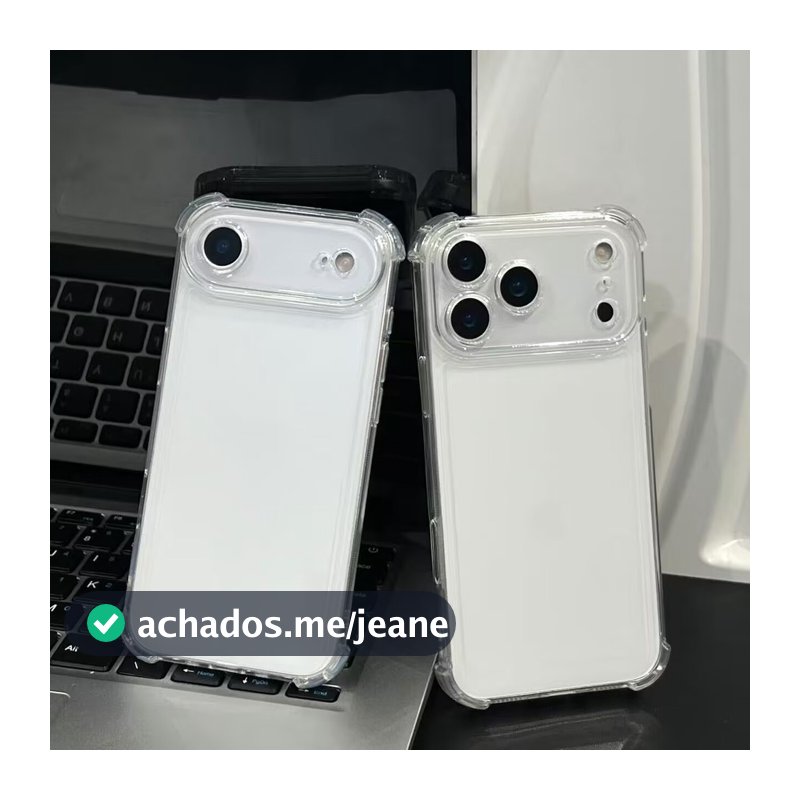 Capa Capinha Fechar câmera Anti impacto Para  iPhone 17 / 17 air / 17 pro / 17 pro max TPU Transparente