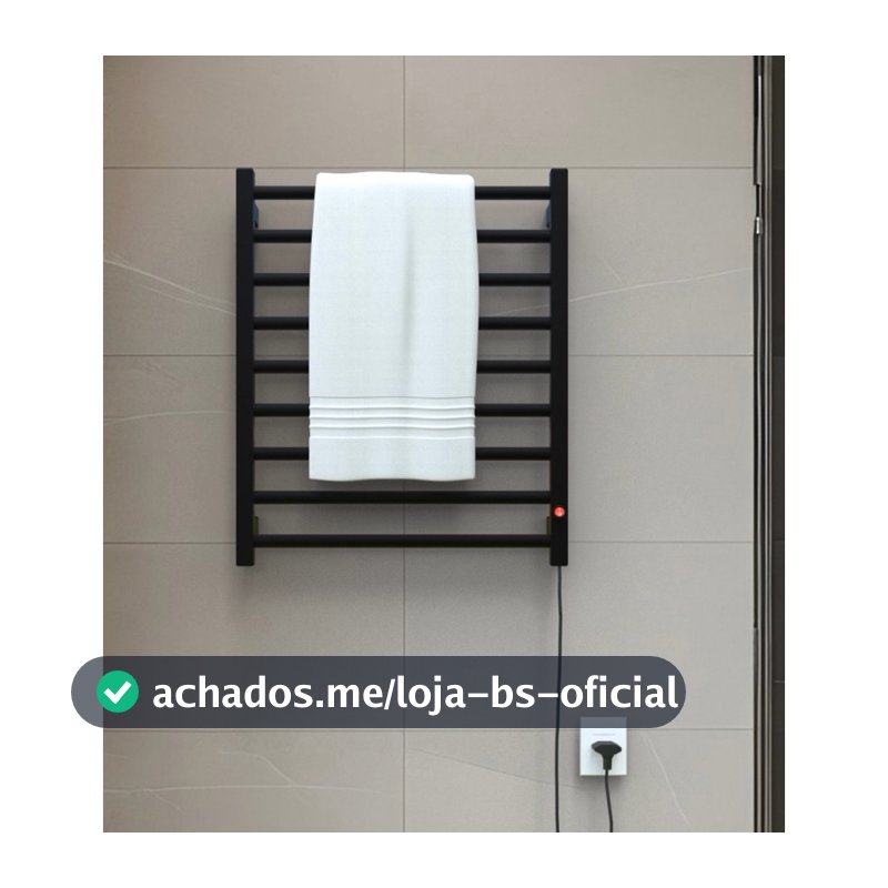 Toalheiro Térmico Alumínio Porta Toalha 2 Toalhas Banho 127/220 V Bivolt Electrowood