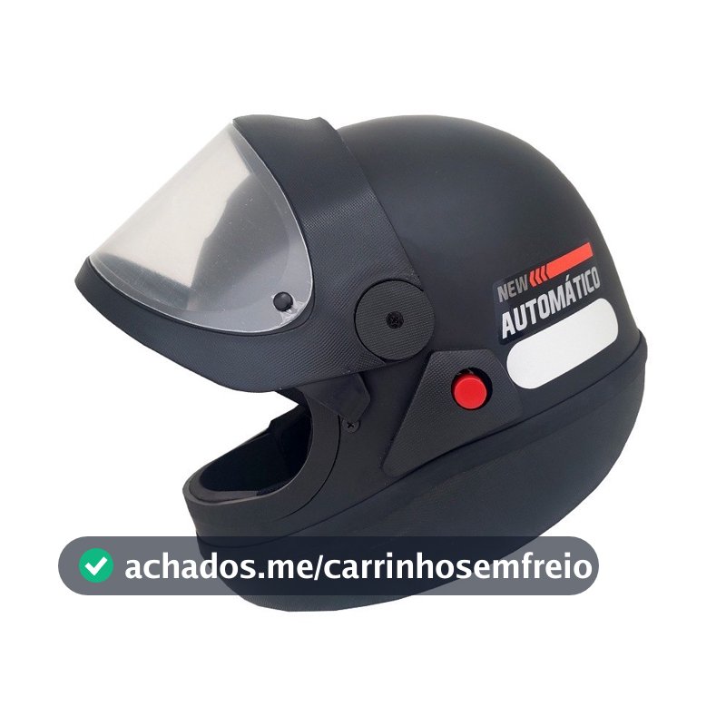 Capacete Moto Automático Ebf Solid New Classic C/ Viseira Automática C/ Selo Inmetro Todas Cores Disponiveis Masculino Feminino com Nf