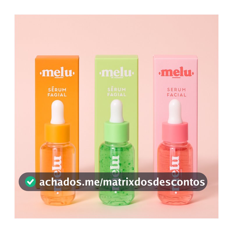 Sérum Facial melu by Ruby Rose Hidratante Nutritivo Antioxidante Detox 30ml