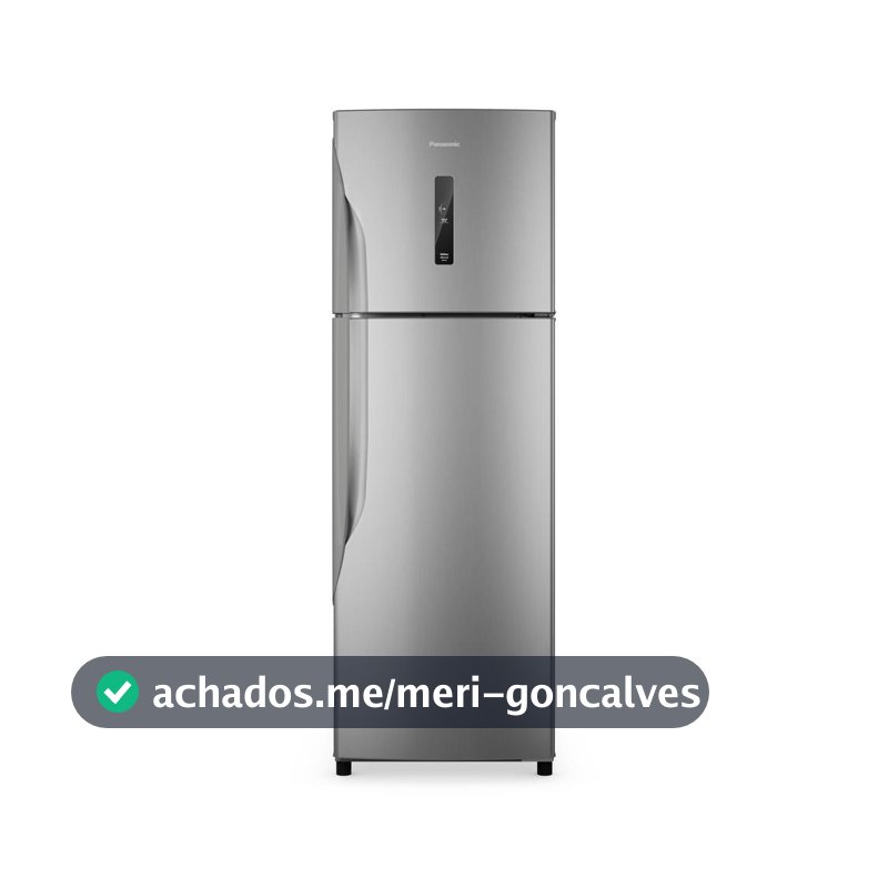 Geladeira Panasonic 391 Litros Duplex Frost Free Inverter Aço Escovado NR-BT44PV3X
