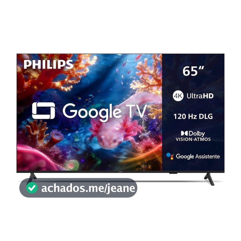 Smart TV 65 4K UHD Philips 65PUG7231/78 Google TV Dolby Vision e Atmos