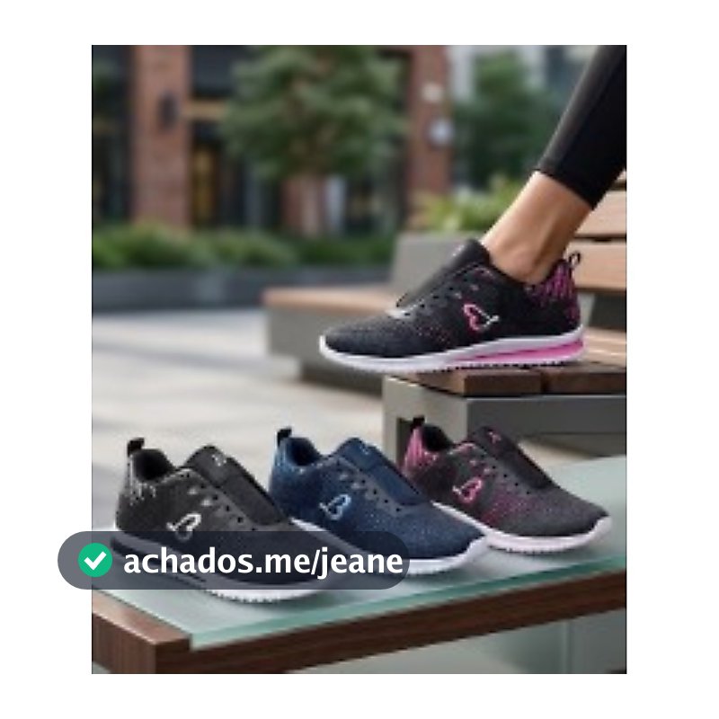 Tênis Feminino Le Belle Confortável Leve Calce Fácil Sem Cadarço - Promoção 55% Off