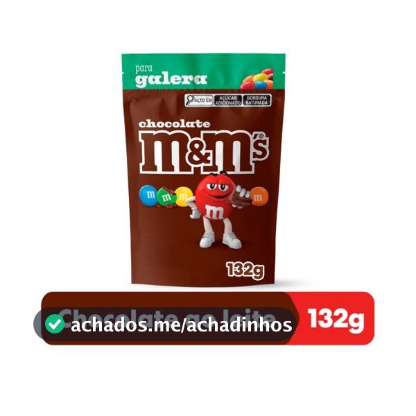 Chocolate M&M'S Ao Leite 132g