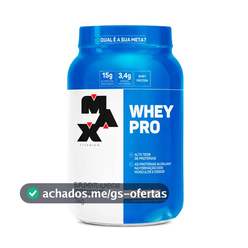 Whey Pro Max Titanium Protein Pro Com Bcaa E Aminoácidos 1kg
