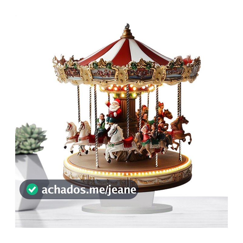 2D Carrossel De Natal Decoração Ornamento 2D Acrílico Para Quarto Estudo Escritório Em Casa lrnbr