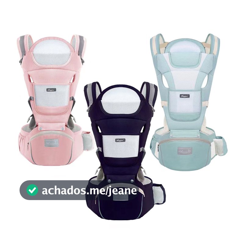 Banco De Cintura Para Bebê Canguru  Bebe Passeio Varias Cores Mochila Infantil Hipseat Carrier