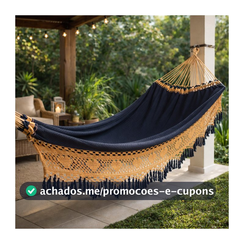 Rede De Dormir Casal Artesanal Bucho De Boi Luxo Gigante 4,5m De Algodão Reforçada Envio Imediato