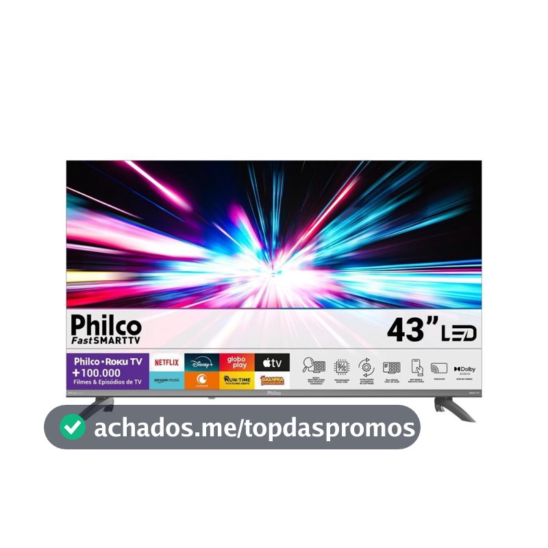 Smart Tv Philco 43" Full Hd Roku Tv P43cra