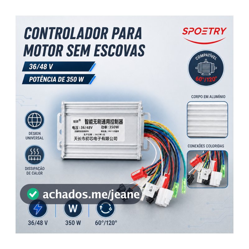 EBike Controlador Sem Escova 30A 36V 48V 500W Scooter Elétrico BlDC Para Acessórios De Bicicleta