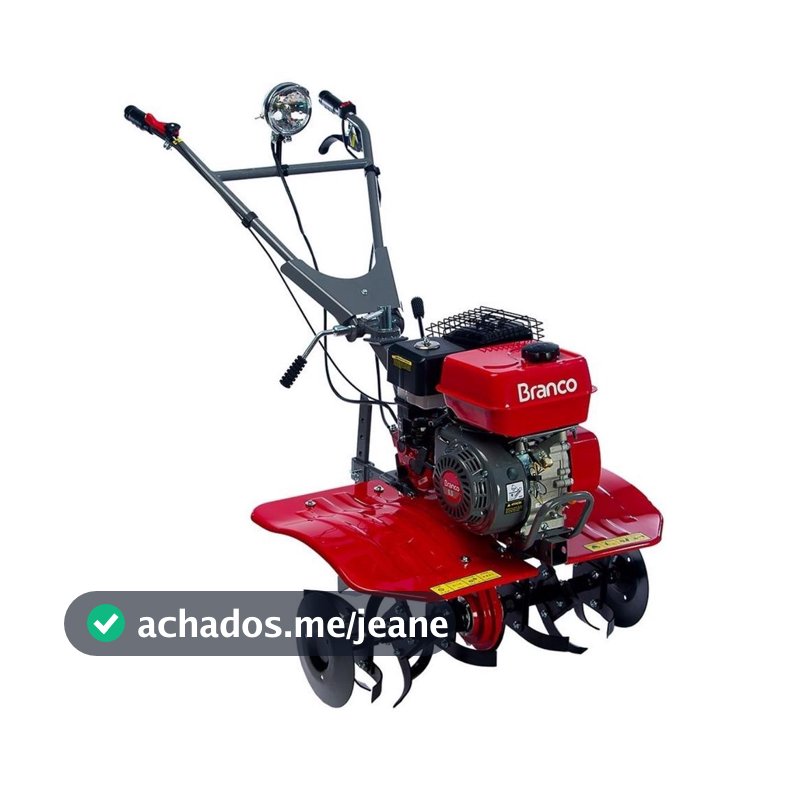 Motocultivador Branco BTTG 6.5 hp 4T- Tratorito à Gasolina - Branco