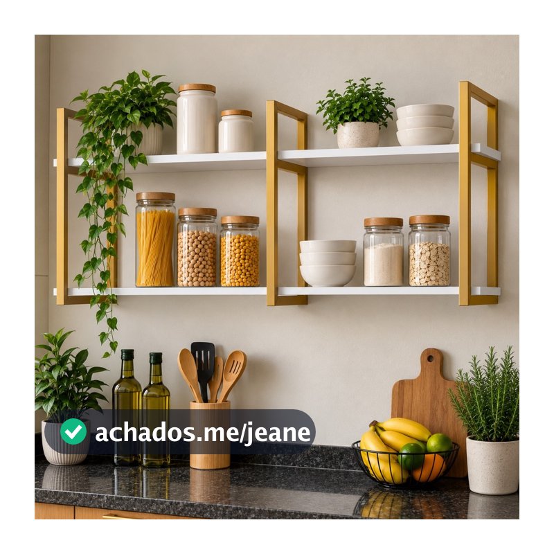 Prateleira de Parede Industrial MDF Premium Nicho Suspenso Organizador Decorativo Sala Quarto Cozin
