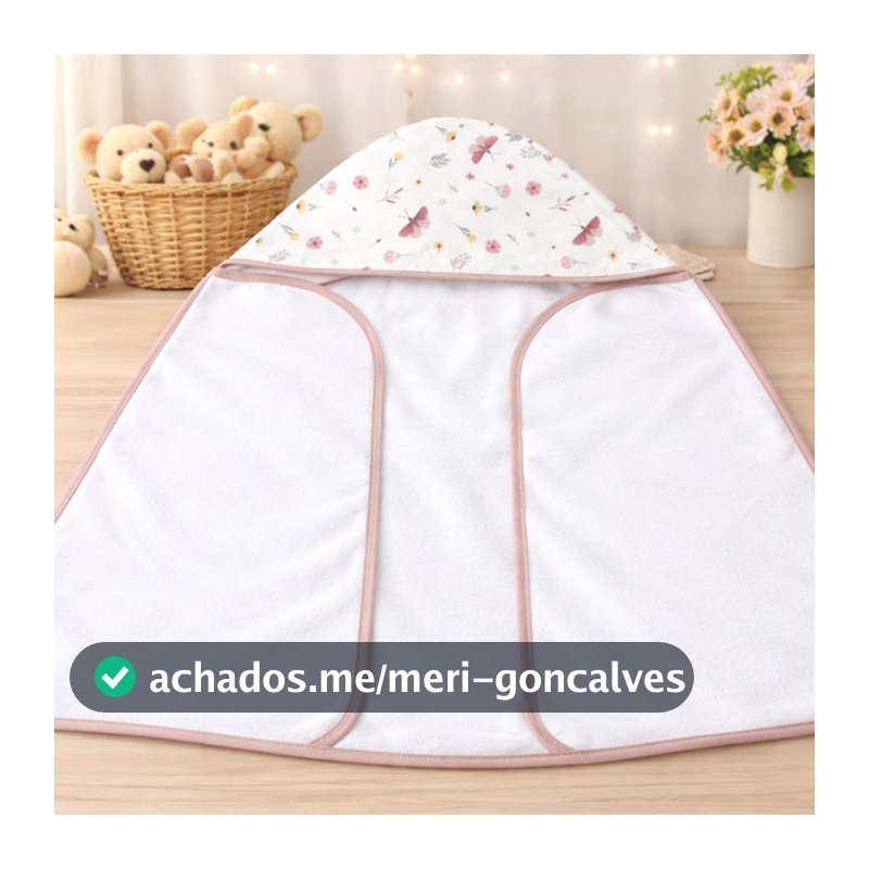Toalha de Banho bebê recem nascido 100% algodão tolha com Capuz Forrada varias estampas
