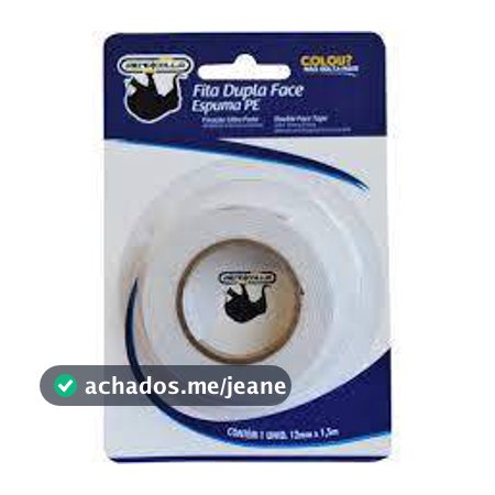 Fita Dupla Face Espuma 19Mmx1,5M