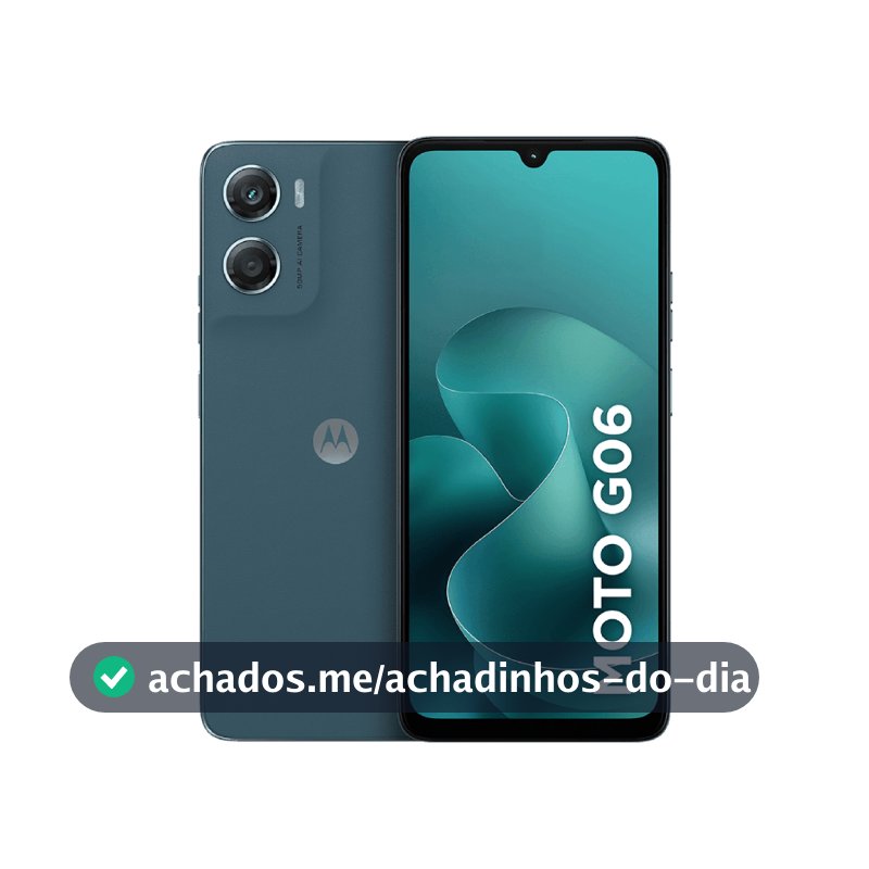 Smartphone Motorola Moto G06 128GB, 4G LTE, 12GB RAM Boost, Câmera 50MP, Tela 6.9" - Azul Marinho
