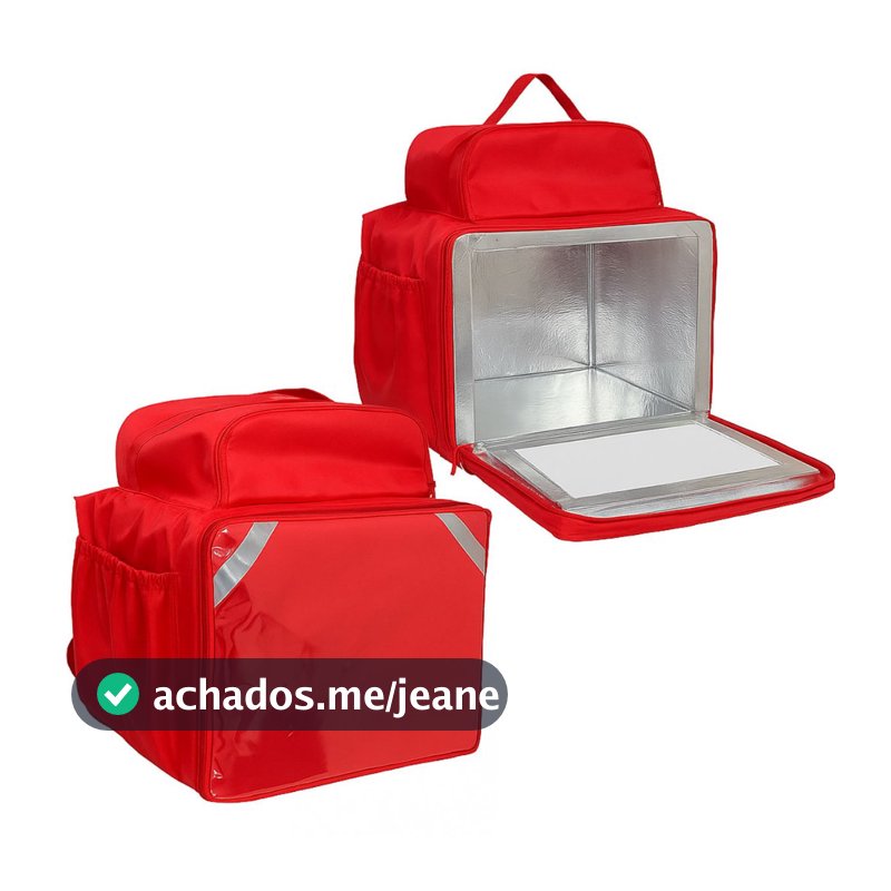 Mochila Profissional Delivery 45L com Isopor Motoboy e Apps de Entrega