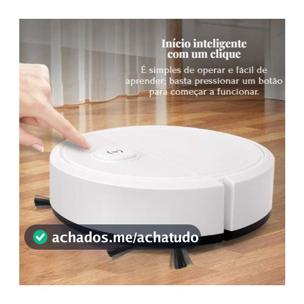 Robô Aspirador 3 em 1 Varre, Aspira e limpar  - Limpeza Automática Inteligente e Silenciosa