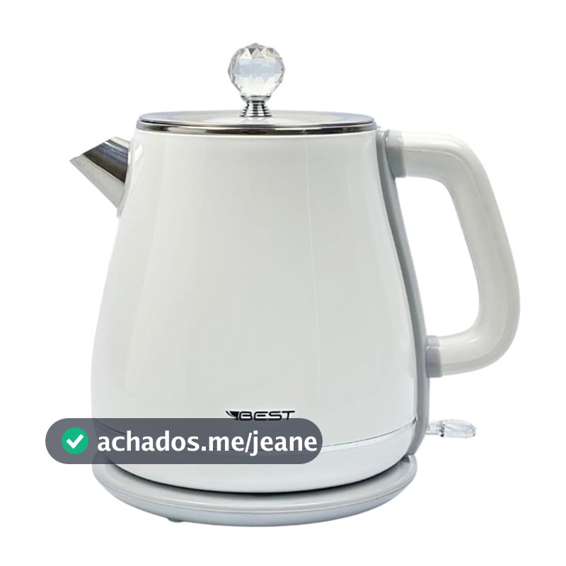 Chaleira Elétrica 1,8L Best YD-1830C Branca Desligamento Automático